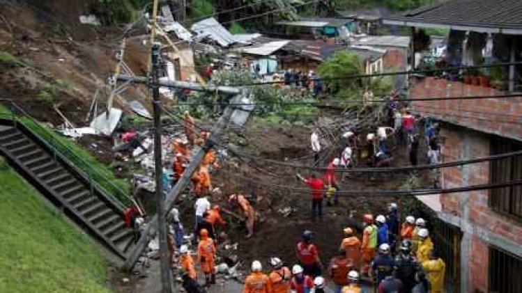 Zeker elf doden en twintig vermisten bij modderstromen na hevige regenval in Colombia