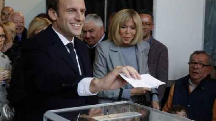 Franse presidentsverkiezingen - Macron in eigen kiesdistrict pas op tweede plaats
