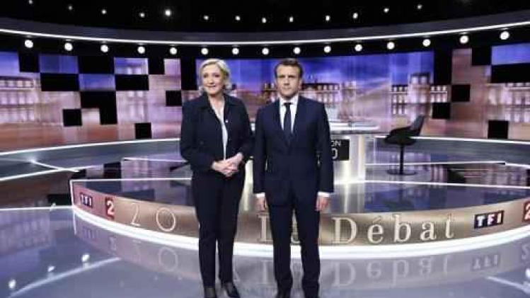 Franse presidentsverkiezingen - Meerderheid kijkers vond Macron overtuigender dan Le Pen