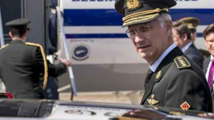 Koning Filip bezoekt Navo-spierballengerol in Litouwen