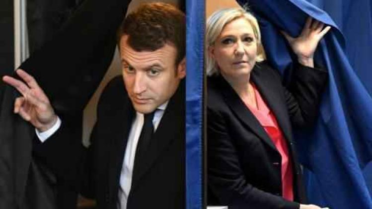 Emmanuel Macron en Marine Le Pen hebben stem uitgebracht