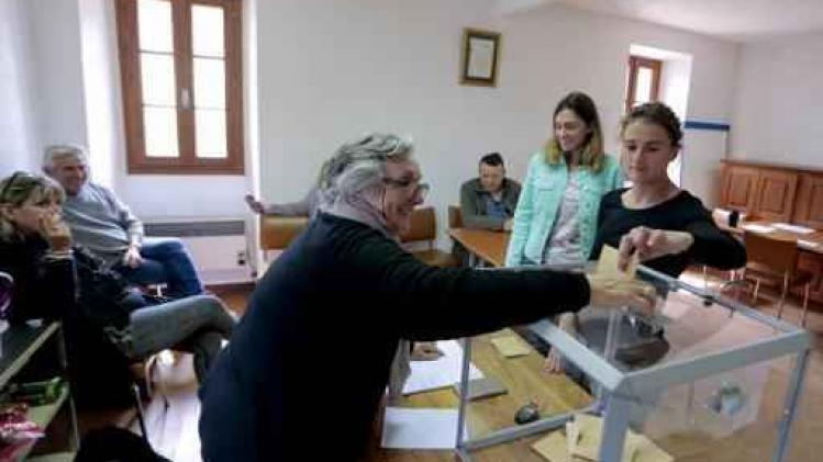 Opkomst van Franse presidentsverkiezingen blijft onder niveau van vorige verkiezingen