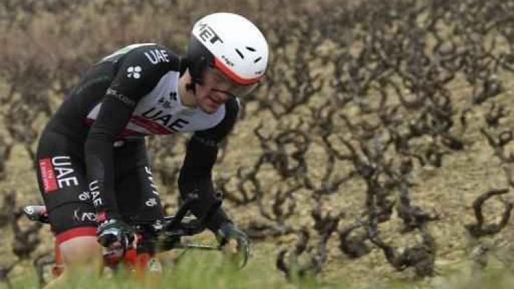 Vroege vluchter Polanc wint rit
