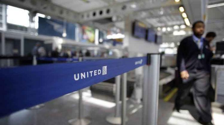 De balie van United Airlines