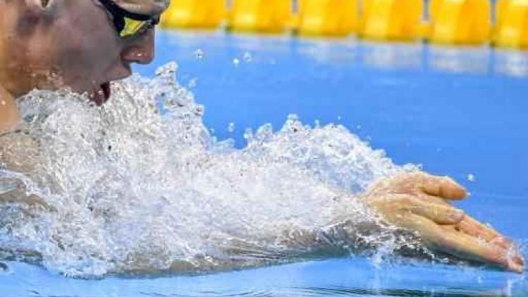 BK Zwemmen - Basten Caerts evenaart zijn Belgisch record op 50m schoolslag