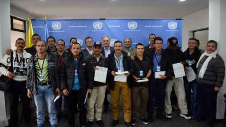 Eerste Farc-rebellen in Colombia officieel ontwapend