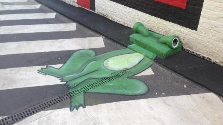 Franse straatartiest Oakoak versiert Brusselse Sint-Katelijnewijk
