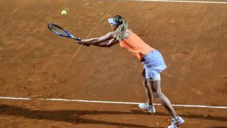 WTA Rome - Maria Sharapova moet strijd staken wegens dijblessure