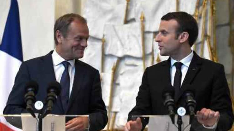 Macron rekent op Tusk om de "wederopbouw" van Europa nog verder te drijven
