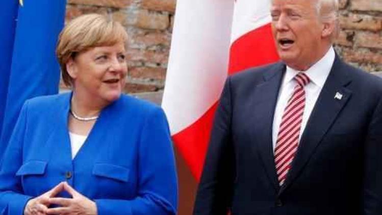 Trump en Merkel hebben een "ongelooflijke" relatie