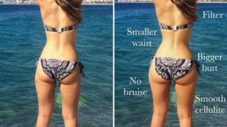 Fitgirl photoshopt eigen lichaam om manipulatie aan te tonen