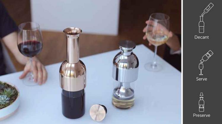 Dankzij dit nieuw gadget kan je langer een geopende fles wijn bewaren