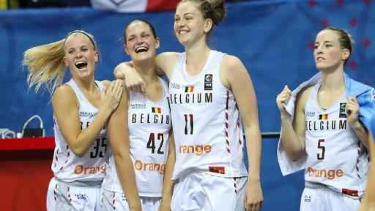EK basket (v) - Belgian Cats in de wolken met "historische medaille"