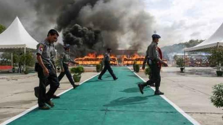 Bijna 900 miljoen euro aan drugs verbrand in Myanmar en Thailand