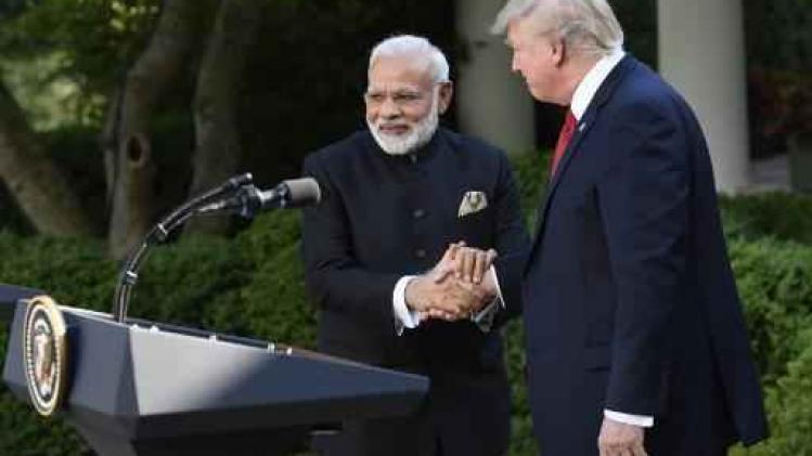 Trump prijst sociale media en goede relatie met India tijdens ontmoeting met premier