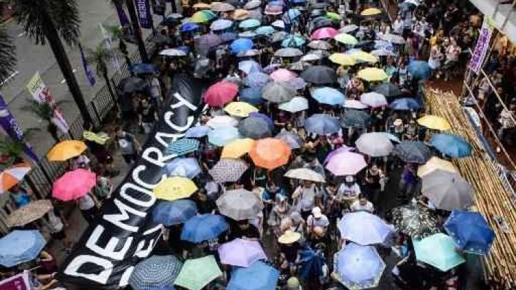 Hongkong 20 jaar bij China: grote protestmars tegen Peking