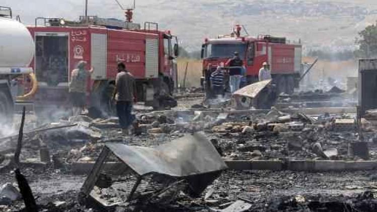 Dode gevallen bij zware brand in Syrisch vluchtelingenkamp in Libanon