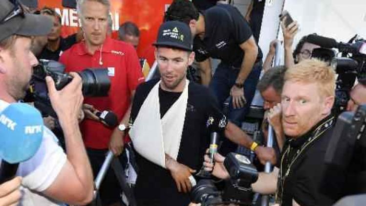 Tour de France - Cavendish geeft op met gebroken schouder