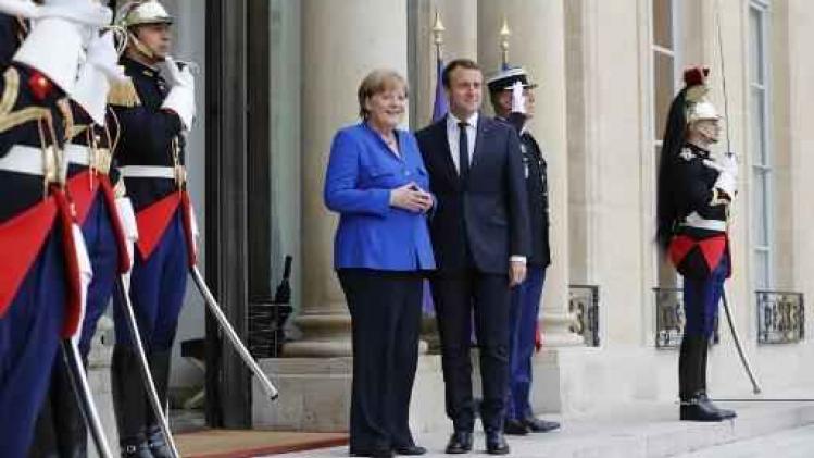 Merkel in Parijs voor Duits-Franse ministerraad