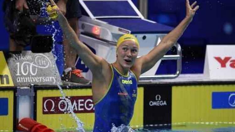 WK zwemmen - Zweedse Sjöström verbetert wereldrecord op 50 meter vrije slag