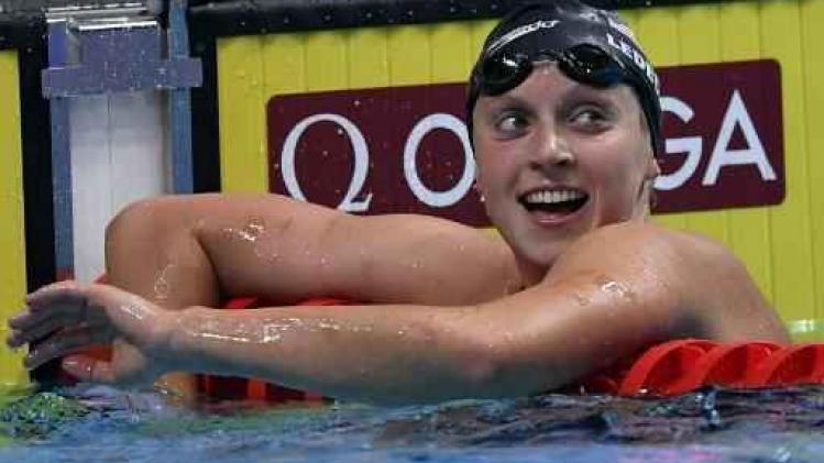 WK zwemmen - Katie Ledecky verovert vijfde gouden medaille op 800 meter vrije slag