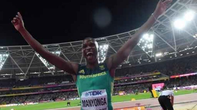 WK atletiek - Zuid-Afrikaan Luvo Manyonga springt het verst