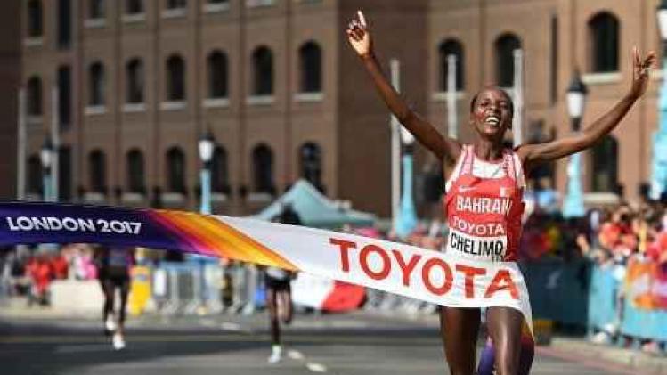 WK atletiek - Rose Chelimo pakt goud op marathon