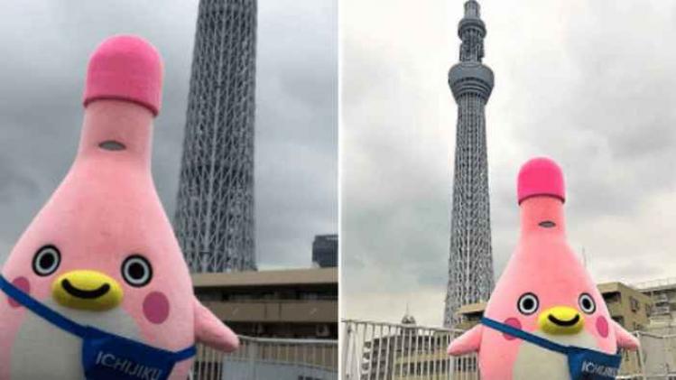 Zo ziet een Japanse mascotte voor een darmspoeling eruit