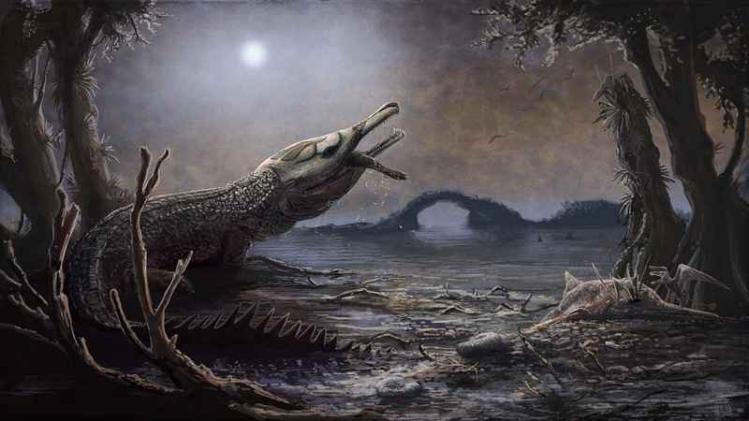Lemmy krijgt krokodillenfossiel naar zich genoemd