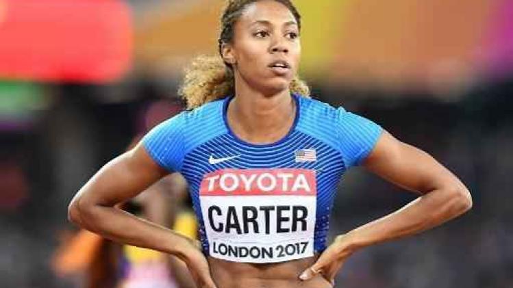 WK atletiek - Amerikaanse Kori Carter houdt Dalilah Muhammad van wereldtitel 400 meter horden