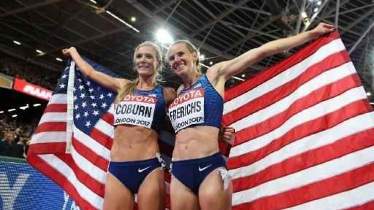WK atletiek - Emma Coburn pakt goud op 3.000 m steeple