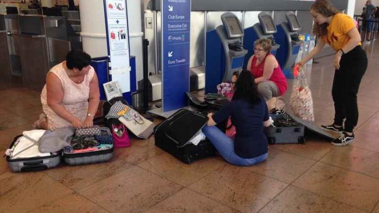 Reizigers op Brussels Airport