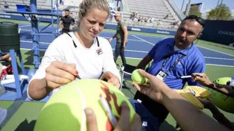 US Open - Kim Clijsters begeleidt Yanina Wickmayer in New York