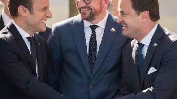 Emmanuel Macron ontmoet morgen Belgische en Luxemburgse premiers