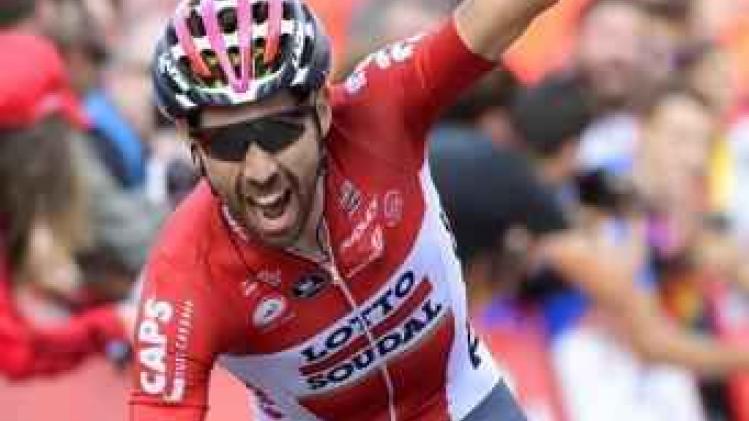 Thomas De Gendt sprint in Gijon naar de zege in Vuelta