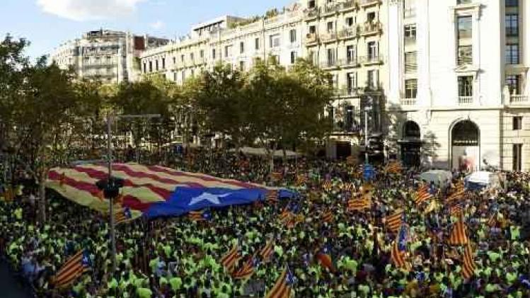 Tienduizenden mensen op straat voor onafhankelijkheid van Catalonië