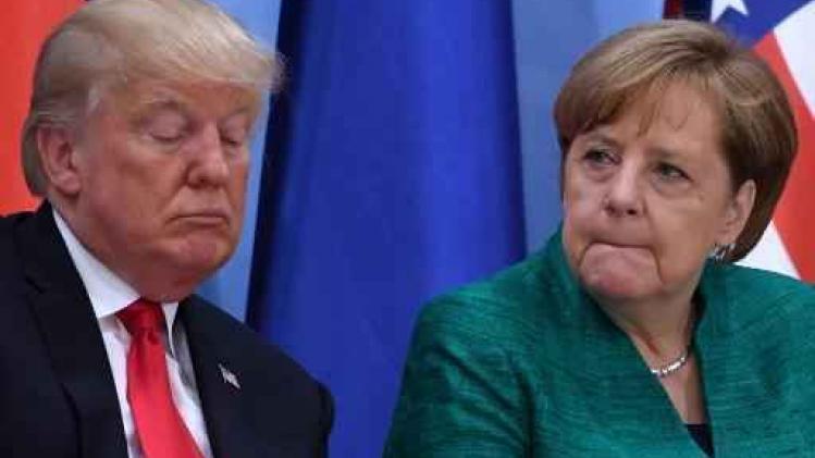 Verkiezingen Duitsland - Trump belt Merkel voor het eerst sinds verkiezingen