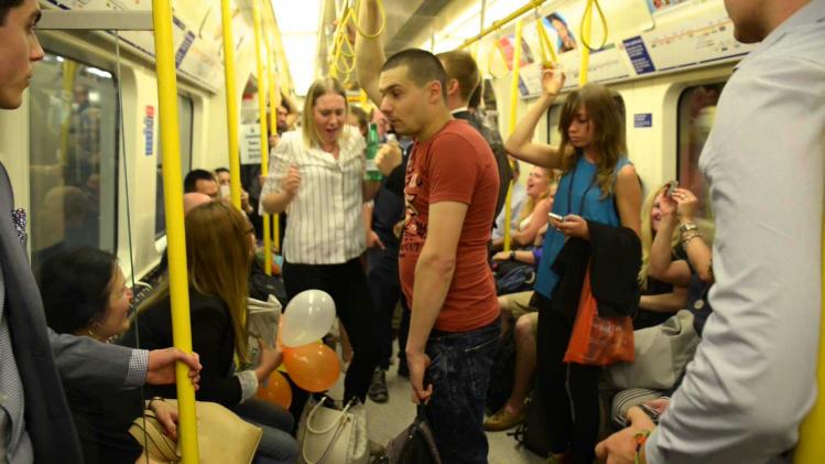 Londense metro viert feest om werkende chauffeurs te bedanken