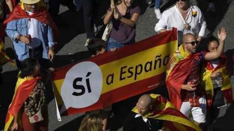 Bijna 1 miljoen tegenstanders onafhankelijkheid stromen toe in Barcelona