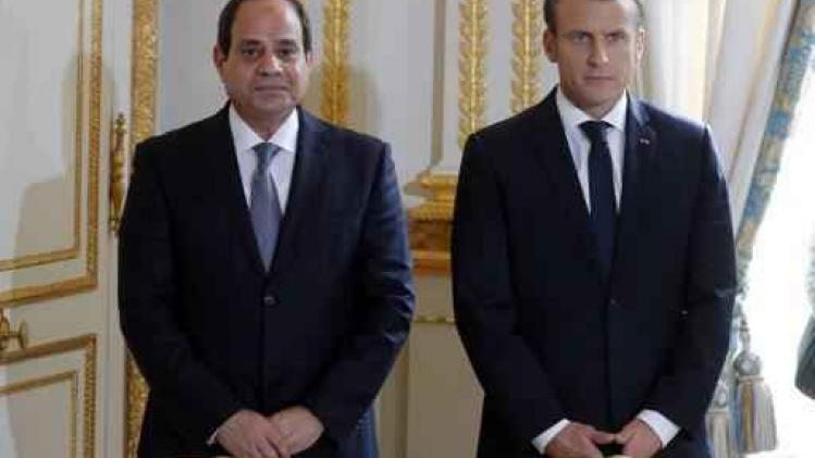 Egyptische president wijst kritiek in Parijs op de mensenrechten van de hand