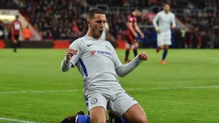 Belgen in het buitenland - Hazard laat Chelsea winnen op veld van Bournemouth