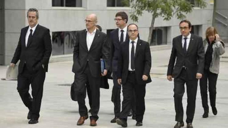 Catalaanse leiders aangekomen op rechtbank