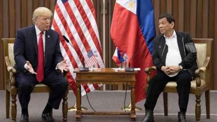 Trump looft goede verhouding met Duterte