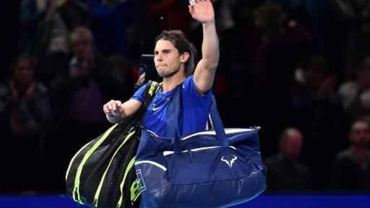 ATP World Tour Finals - Rafael Nadal geeft forfait voor de rest van het toernooi