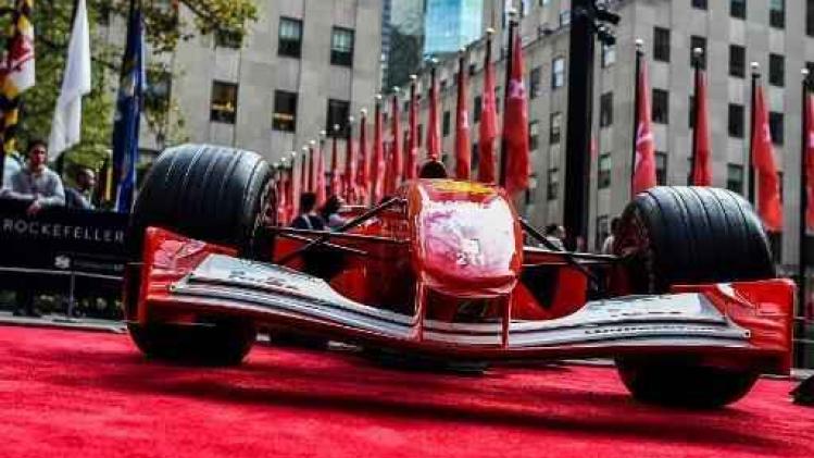 F1-bolide van Michael Schumacher voor 7