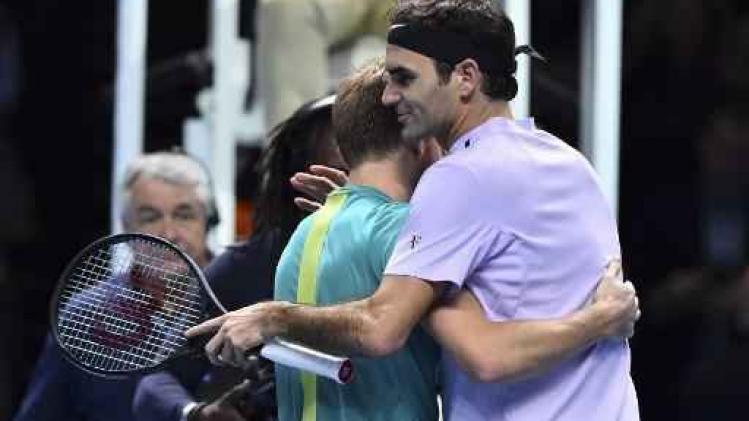 ATP World Tour Finals - David Goffin boekt tegen jeugdidool Federer "mooiste zege van carrière"