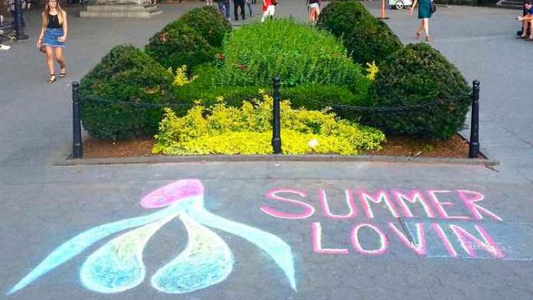 Amerikaanse vrouw tekent straten vol met clitorissen