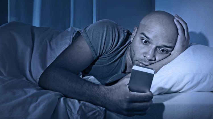 Smartphonegebruik in bed