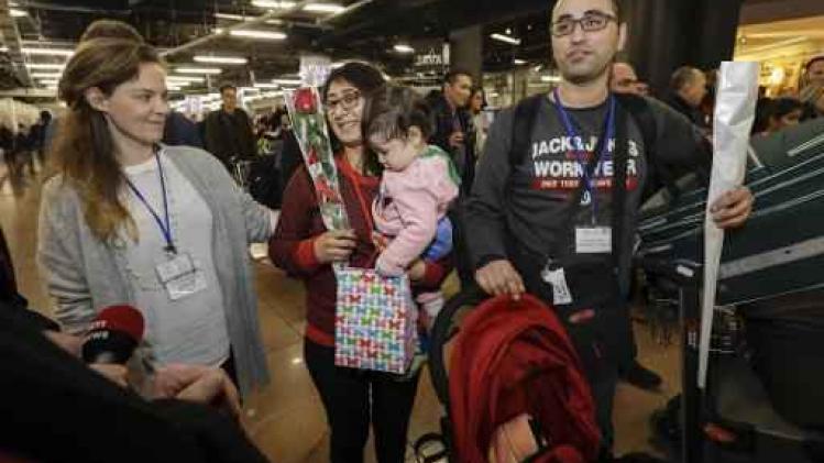 Eerste Syrische vluchtelingengezinnen aangekomen in België dankzij humanitaire corridor