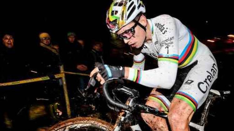 Superprestige Diegem - Van Aert moet zich alweer tevreden stellen met tweede plek